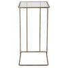 Cadmus Gold Accent Table, Side & End Table by Uttermost, 12" width x 24" height x 12" depth thumbnail 4