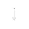 Corrina Pendant Lamp Small White, by Moe's Home, 16" width x 35.5" height x 16" depth thumbnail 1