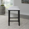 Pryce Black Backless Counter Stool thumbnail 3