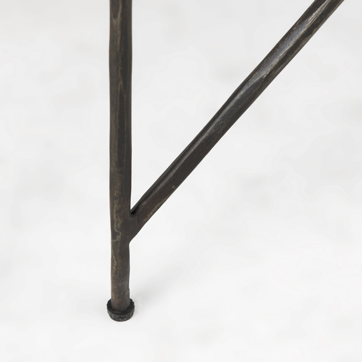 Lorlei 20.0L x 20.0W x 23.8H White Marble Top with Gray Iron Legs End and Side Table, Side & End Table by Mercana, 20" length x 20" width x 24" height View 11