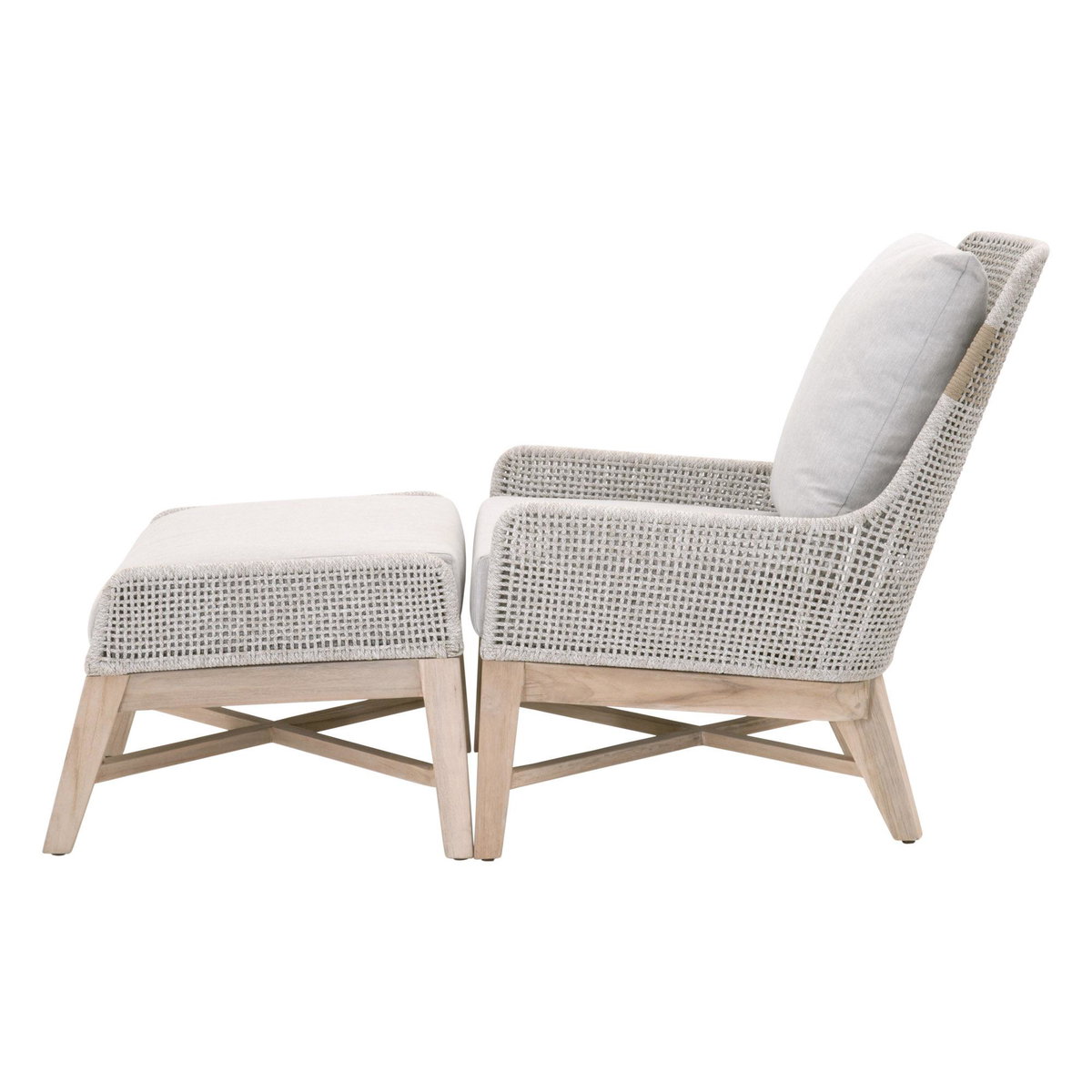 Tapestry Outdoor Footstool, Ottoman by Essentials for Living, 26.5" width x 17.5" height x 21" depth View 5