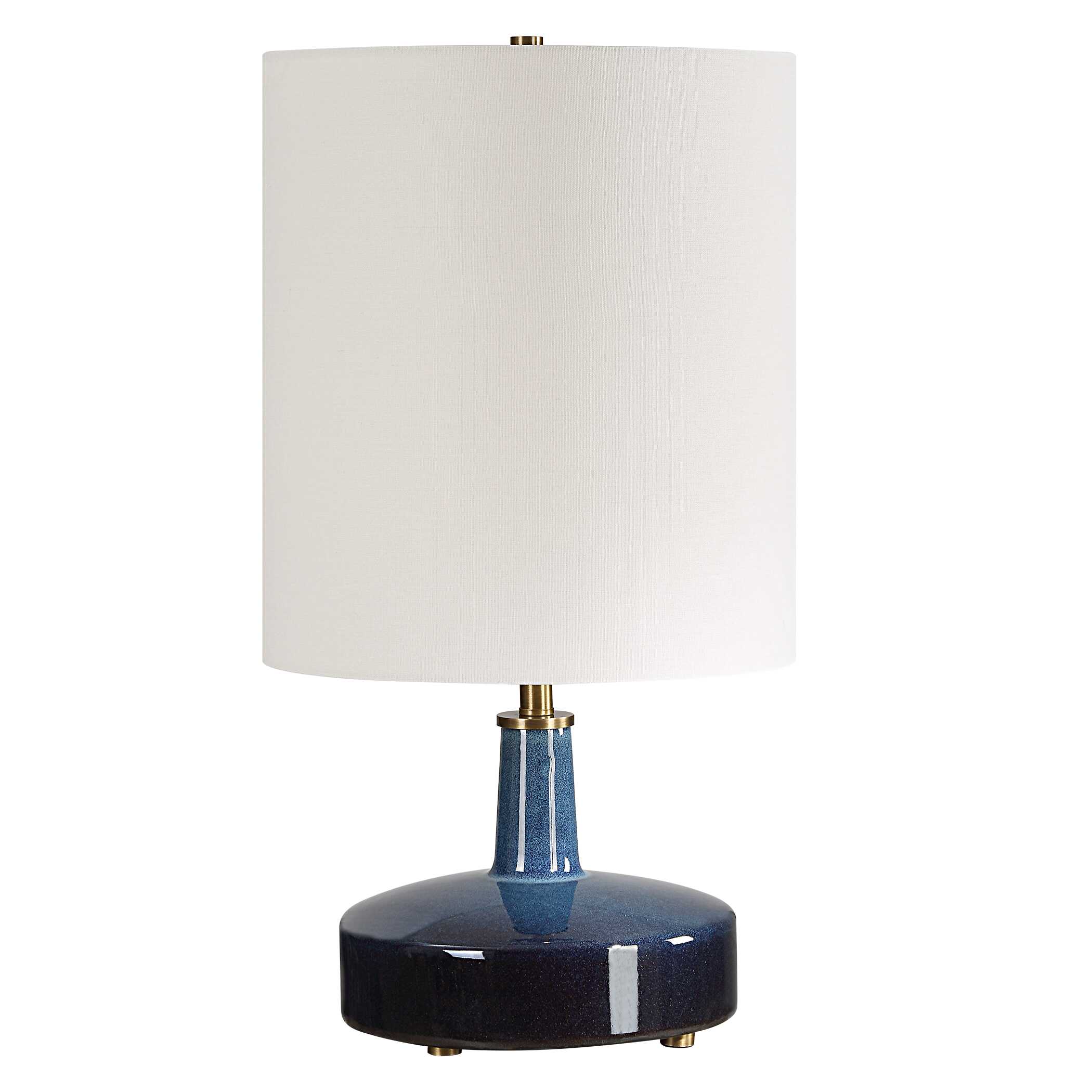Abyss Blue Table Lamp, by Uttermost, 12" width x 22.5" height x 12" depth View 5