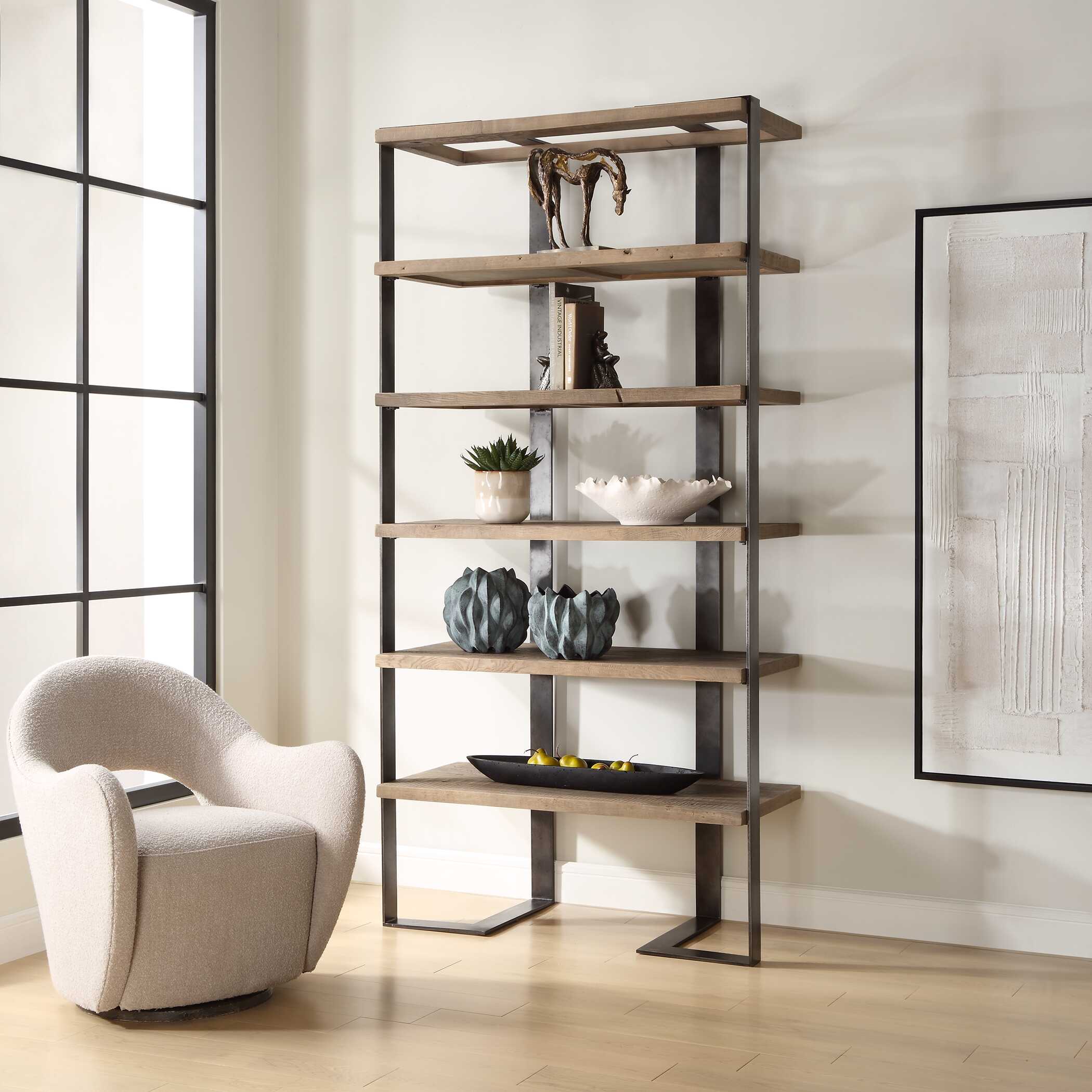 Felix Reclaimed Oak Etagere large image 