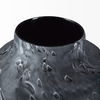 Masai Small Black Mottled Glass Vase, by Mercana, 10.31" length x 10.31" width x 9.25" height thumbnail 6