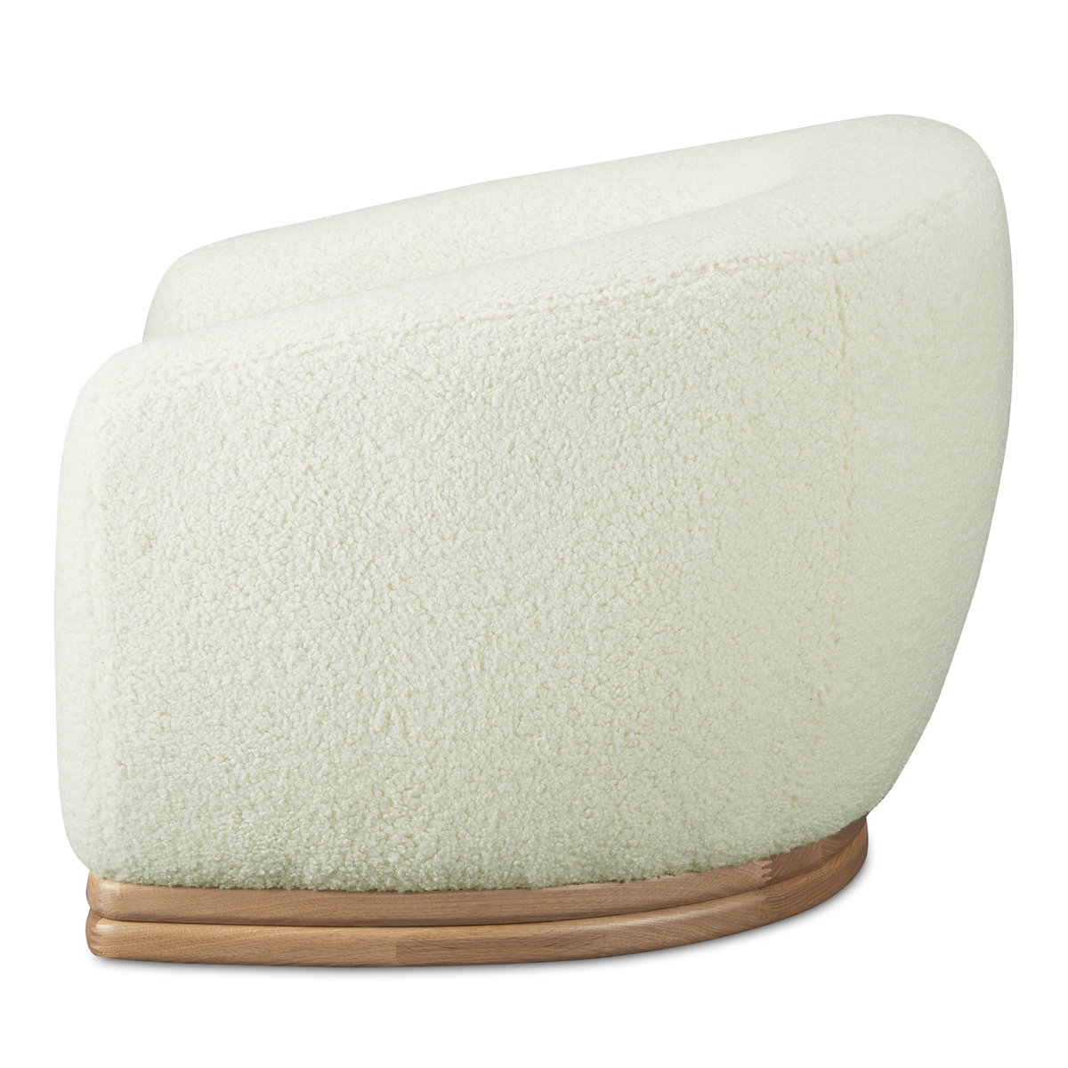 Marlowe Lounge Chair Cream, Accent Chair by Moe's Home, 43.25" width x 30" height x 37" depth View 3
