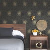 Petite Leaves Black & Gold Wallpaper thumbnail 2
