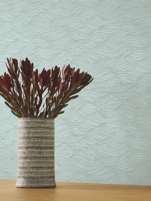 Sand Crest Light Blue Wallpaper