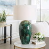 Ceralene Green Table Lamp, by Uttermost, 1'8" width x 2'9.25" height x 1'8" depth thumbnail 2