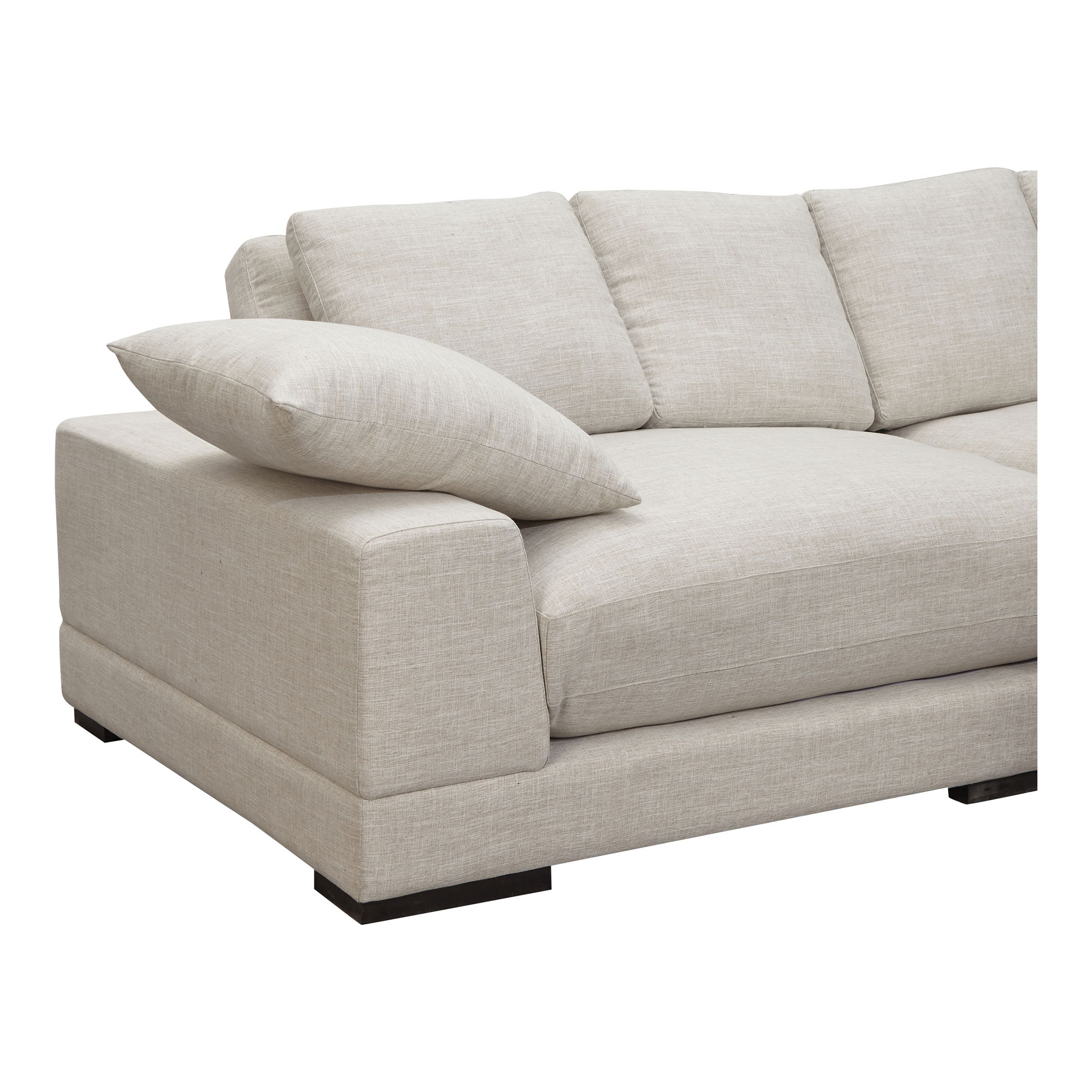 Plunge Sectional Sahara, Sectional Sofa by Moe's Home, 106" width x 34" height x 46" depth View 5