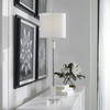 Sussex Nickel Buffet Lamp, Table Lamp by Uttermost, 10" width x 35" height x 10" depth thumbnail 2