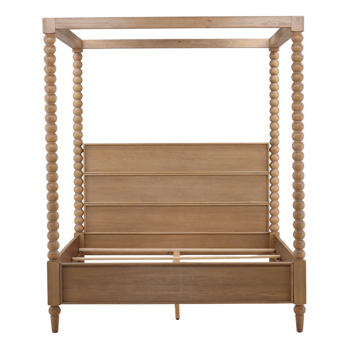 Marcellina Bed King Natural, by Dovetail, 81.7" width x 90" height x 87.3" depth View 2