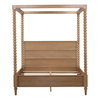 Marcellina Bed King Natural, by Dovetail, 81.7" width x 90" height x 87.3" depth thumbnail 2