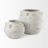 Misha  Cream Ceramic Floor Vase, by Mercana, 25.2" length x 25.2" width x 22.44" height thumbnail 9