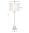 Fountain White Marble Buffet Lamp thumbnail 2