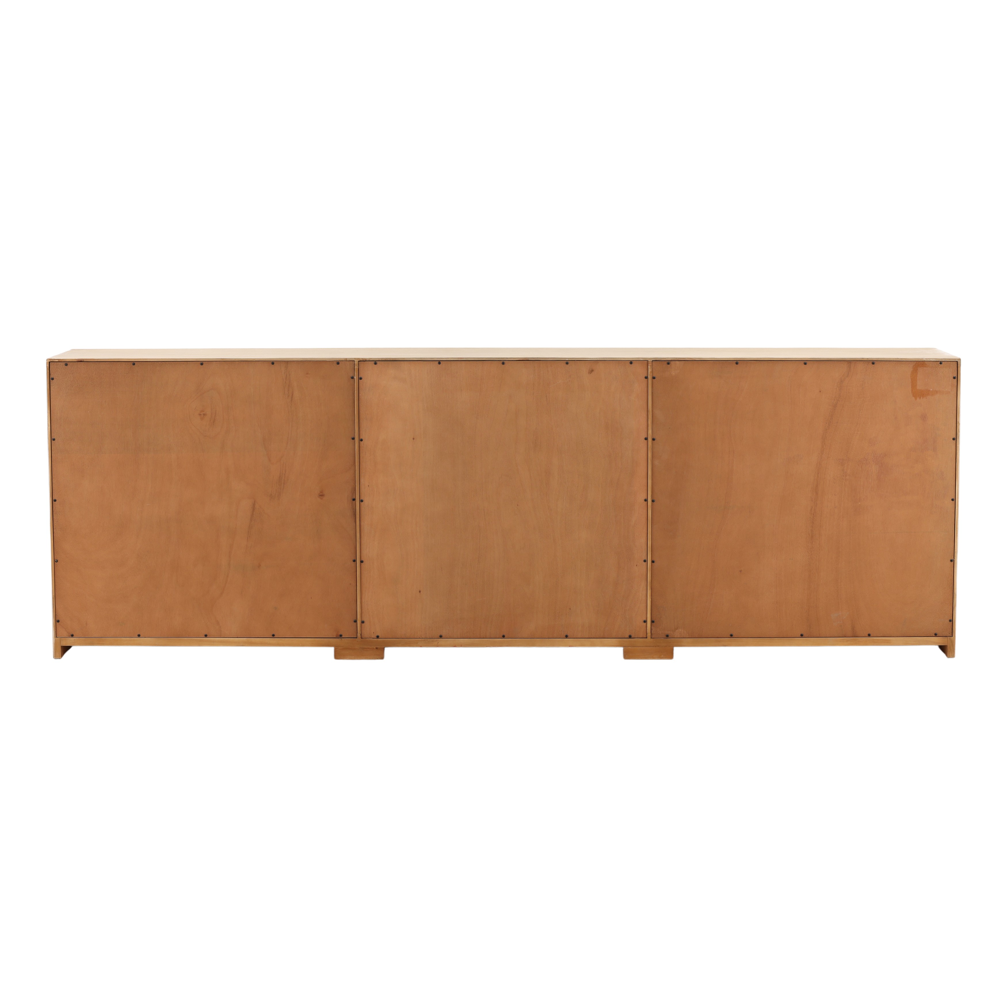 Sonya Sideboard Light Warm Wash 108', Sideboards & Buffet by Dovetail, 108" width x 36.25" height x 18" depth View 4