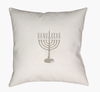 Hanukkah Menorah Accent Pillow, Decorative Pillow by Surya, 18" length x 18" width thumbnail