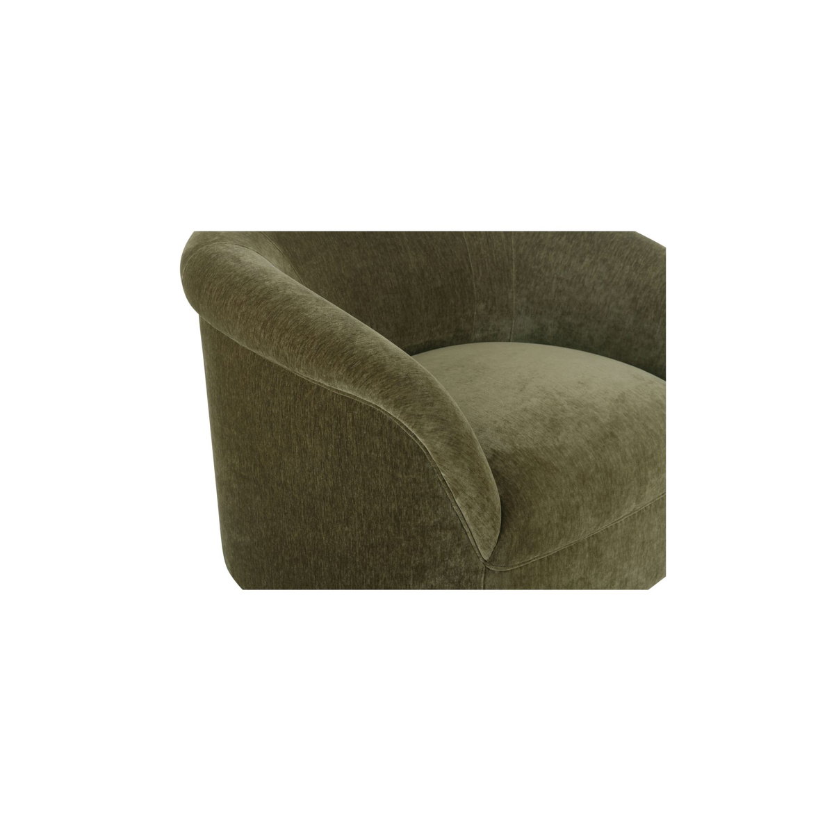Thora Lounge Chair Dark Green, Accent Chair by Moe's Home, 39.25" width x 28.75" height x 35" depth View 5