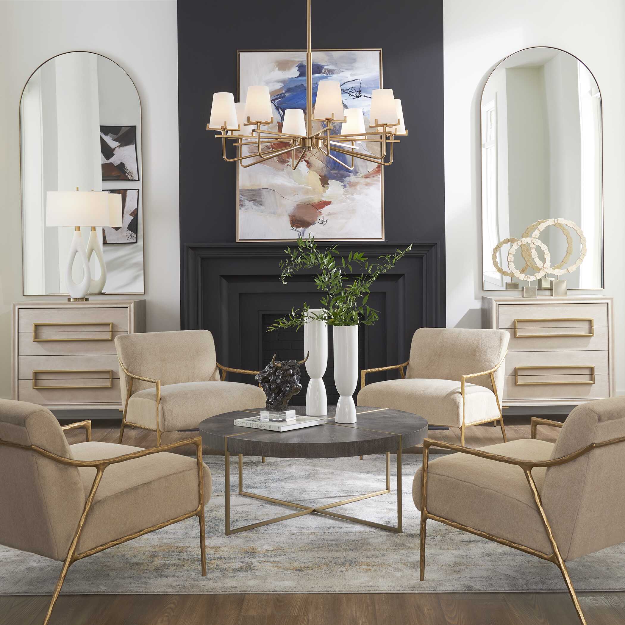 Kashmir Aged Gold Accent Chair Kashmir Aged Gold Accent Chair large image