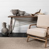Harman II Off-White Fabric Seat with Wood Frame Accent Chair thumbnail 3