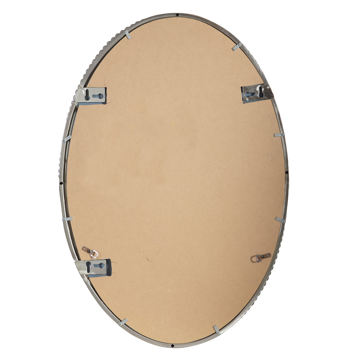 Sherise Brushed Nickel Oval Mirror, by Uttermost, 22" width x 32" height x 1.75" depth View 8