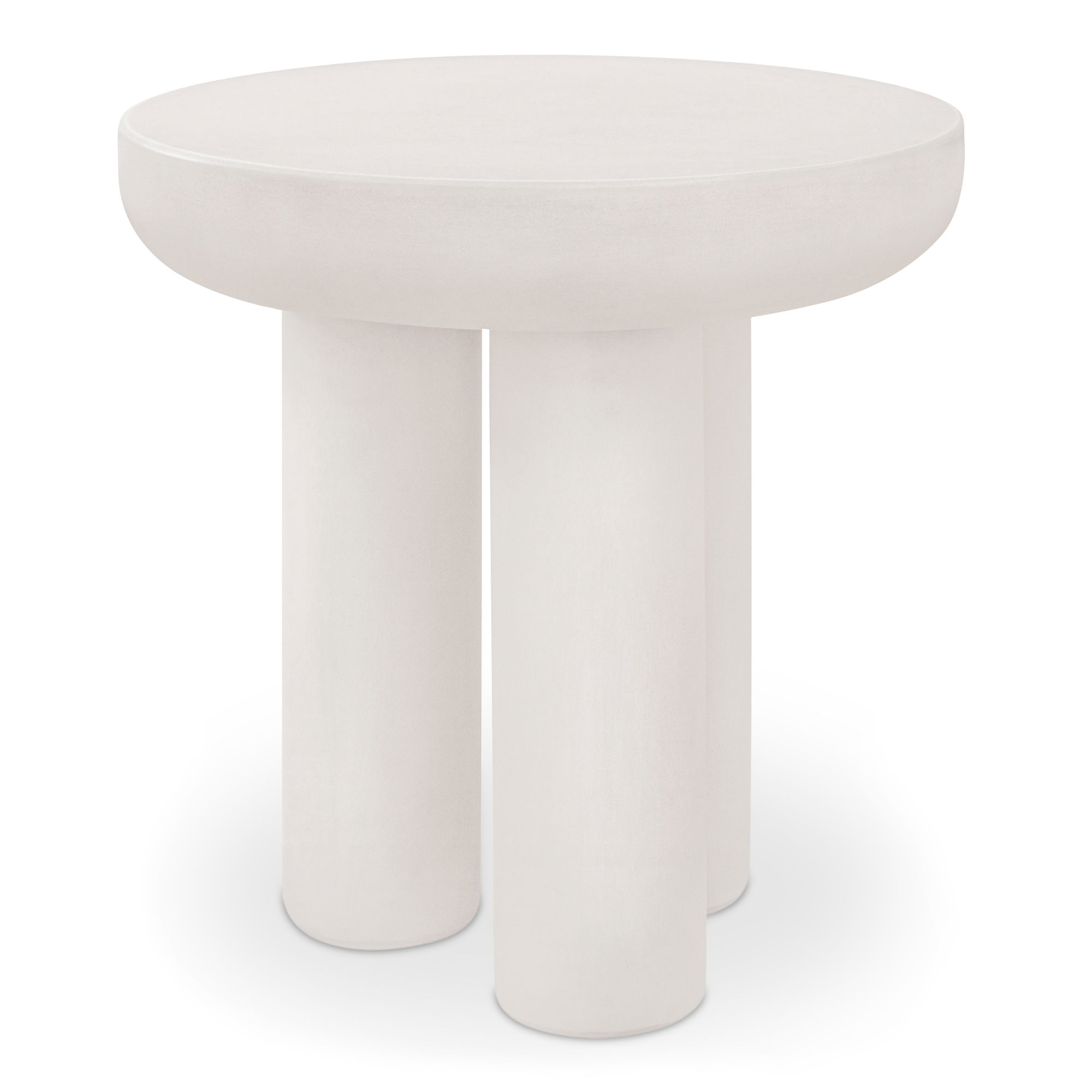 Rocca Side Table Cream, Side & End Table by Moe's Home, 19.69" width x 20.08" height x 19.69" depth View 3