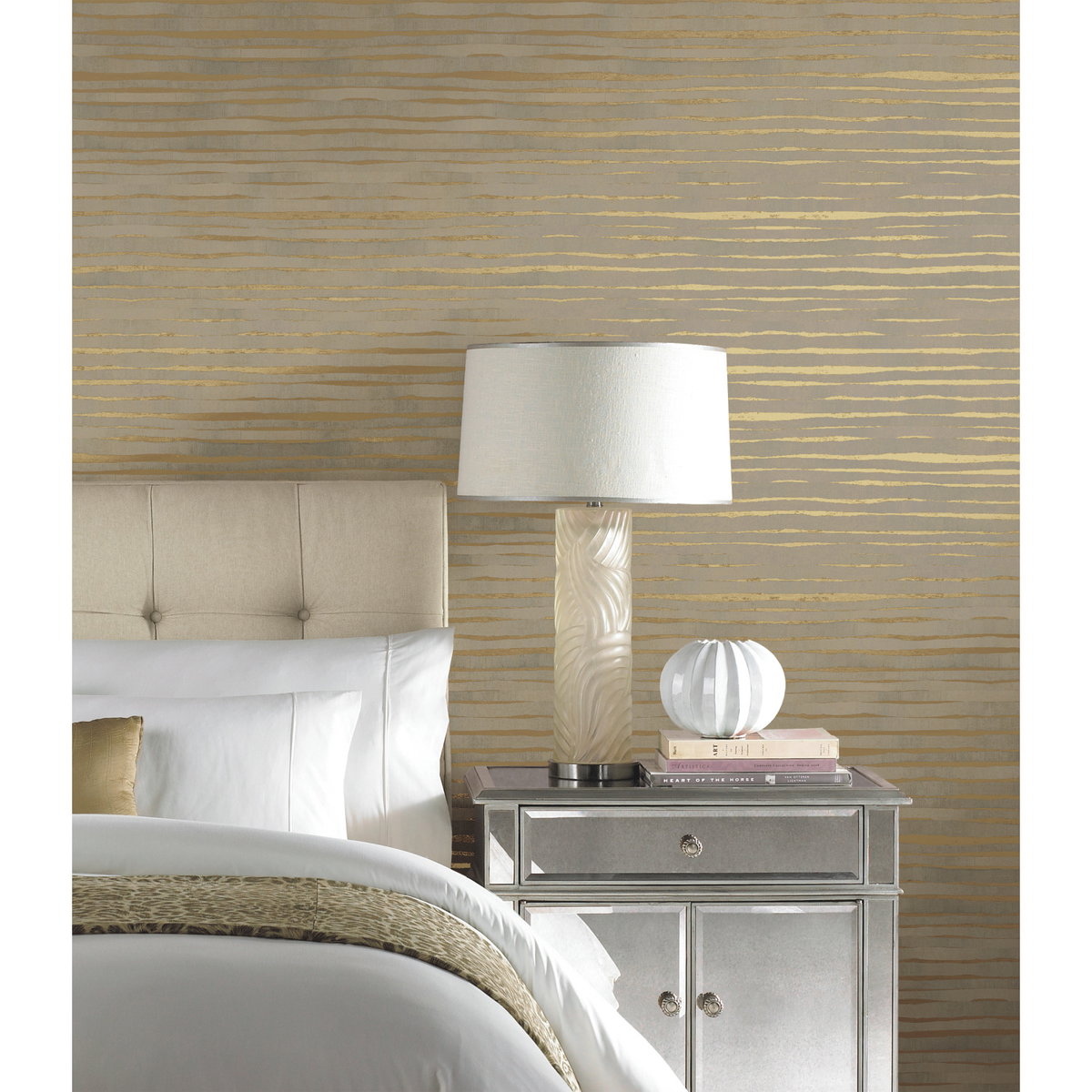 Dreamscapes Gold Wallpaper, by York Wall, 27' length x 2'3" width x 0.02" depth View 2
