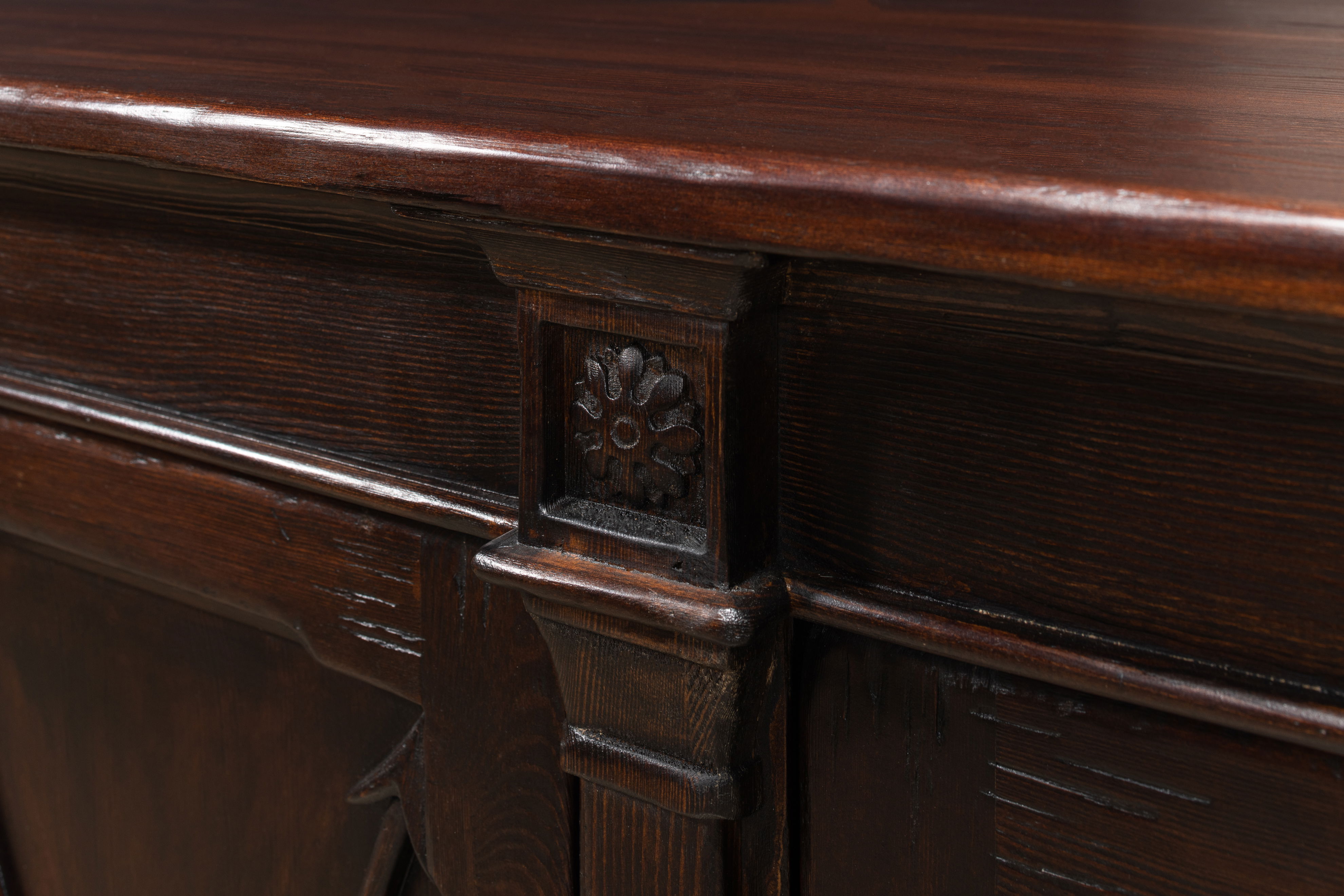 Marksman Sideboard  Dark Brown large image 