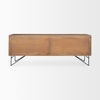 Darwin Light Brown Wooden 4 Door with 2 Shelves Sideboard thumbnail 5