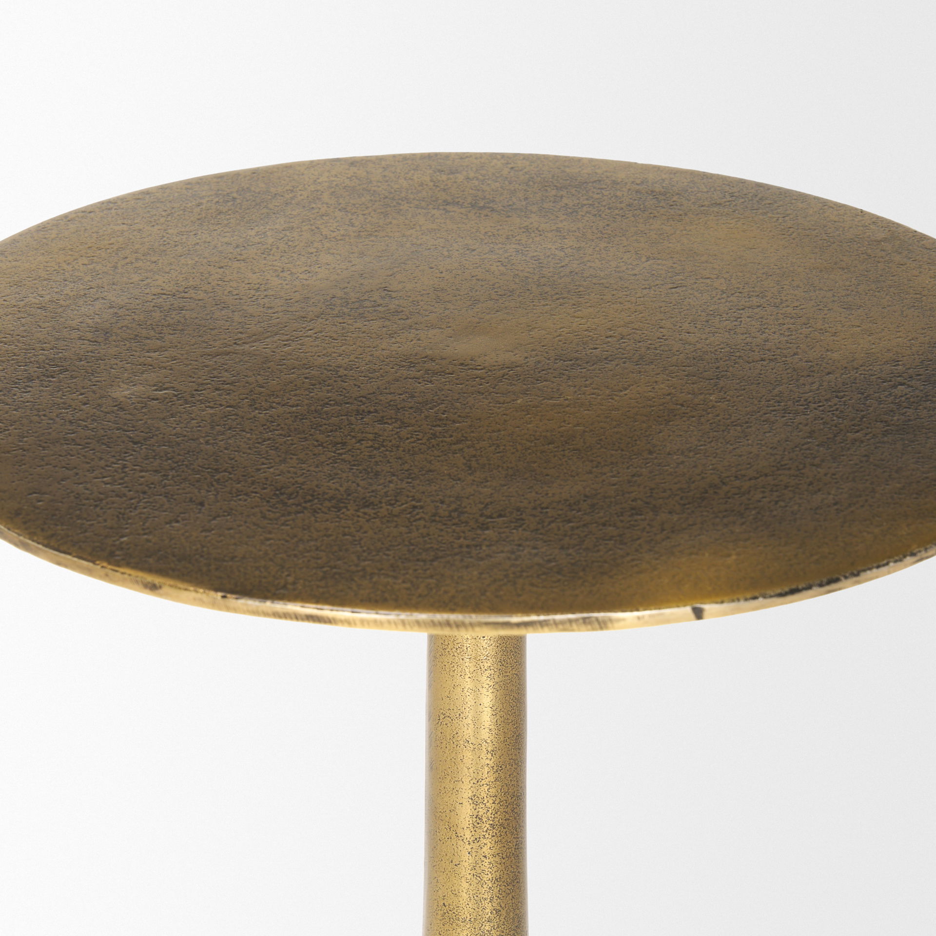 Risha Large Gold Metal Accent Table large image 