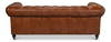 Castered Chesterfield Sofa, by Sarreid, 3'2" length x 7'5" width x 2'8" height thumbnail 3