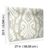 Hawthorne Ikat Off White Peel & Stick Wallpaper thumbnail 7