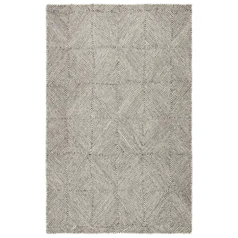 Thurston Hand-Tufted White/Gray Area Rug