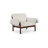 Cardero Lounge Chair Ivory, Accent Chair by Moe's Home, 44.5" width x 31.5" height x 39" depth thumbnail 2