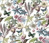 Butterfly House White & Fuchsia Wallpaper thumbnail 0