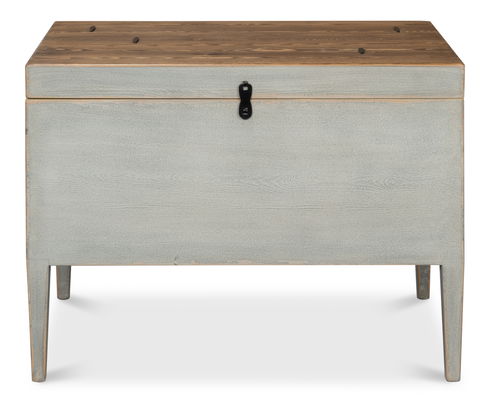 Trunk Side Table W/ Secret Storage