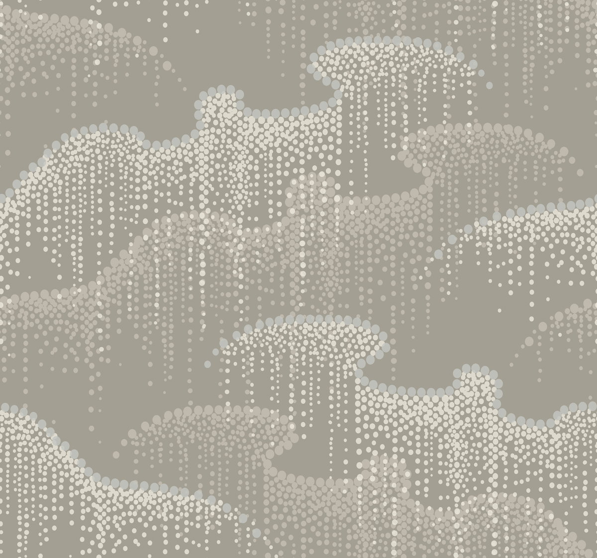 Moonlight Pearls Taupe Wallpaper, by York Wall, 27' length x 2'3" width x 0.02" depth