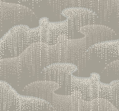 Moonlight Pearls Taupe Wallpaper