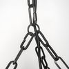 Liam I 32x30 Black Wooden Bead Bowl-Style Four Bulb Chandelier thumbnail 4