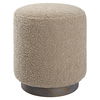 Avila Latte Round Ottoman, Furniture by Uttermost, 16" width x 18" height x 16" depth thumbnail 1