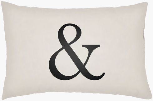 Ampersand Lumbar Pillow