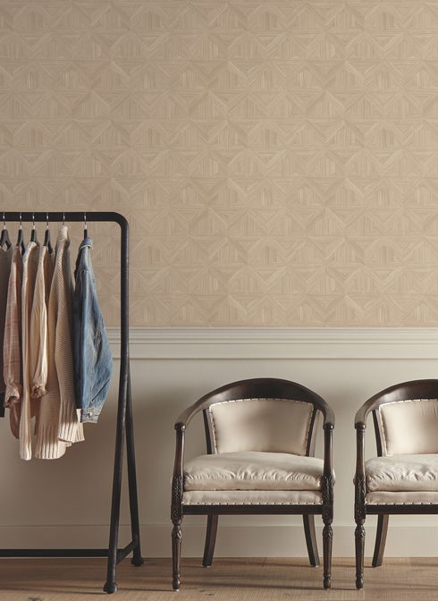 Parquet Beige Wallpaper
