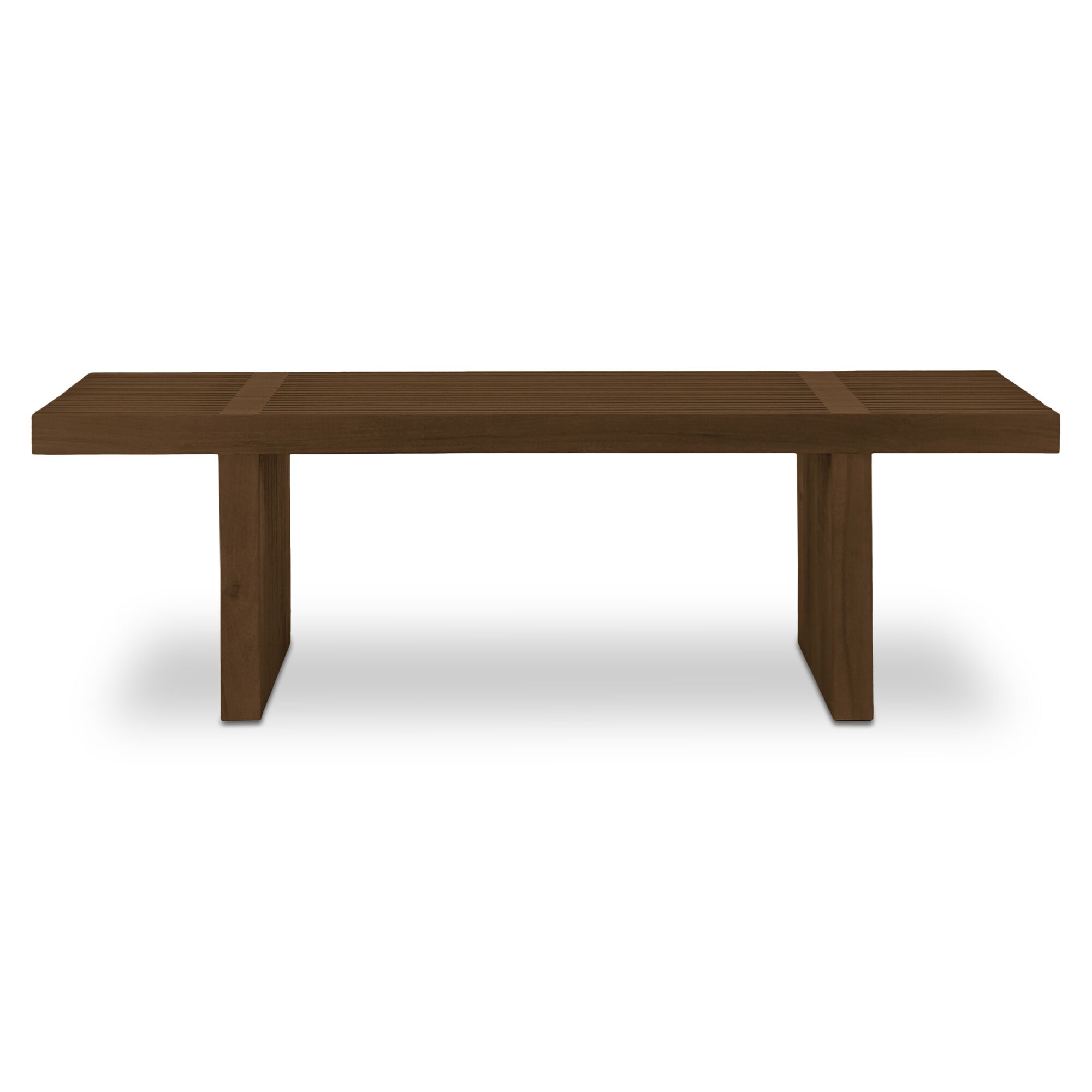 Fletcher Outdoor Coffee Table Brown, Outdoor Table by Moe's Home, 4'2" width x 1'3" height x 2'8.25" depth View 1