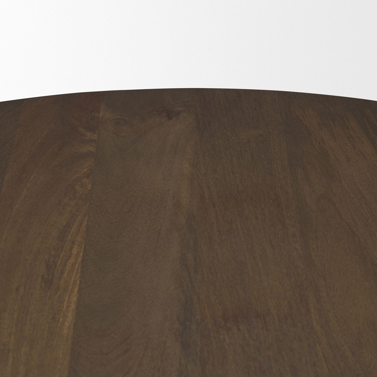 Jovani 48' Round Pedestal Dining Table | Modern | Dark Brown Wood | Seats 4, by Mercana, 48" length x 48" width x 30" height View 8