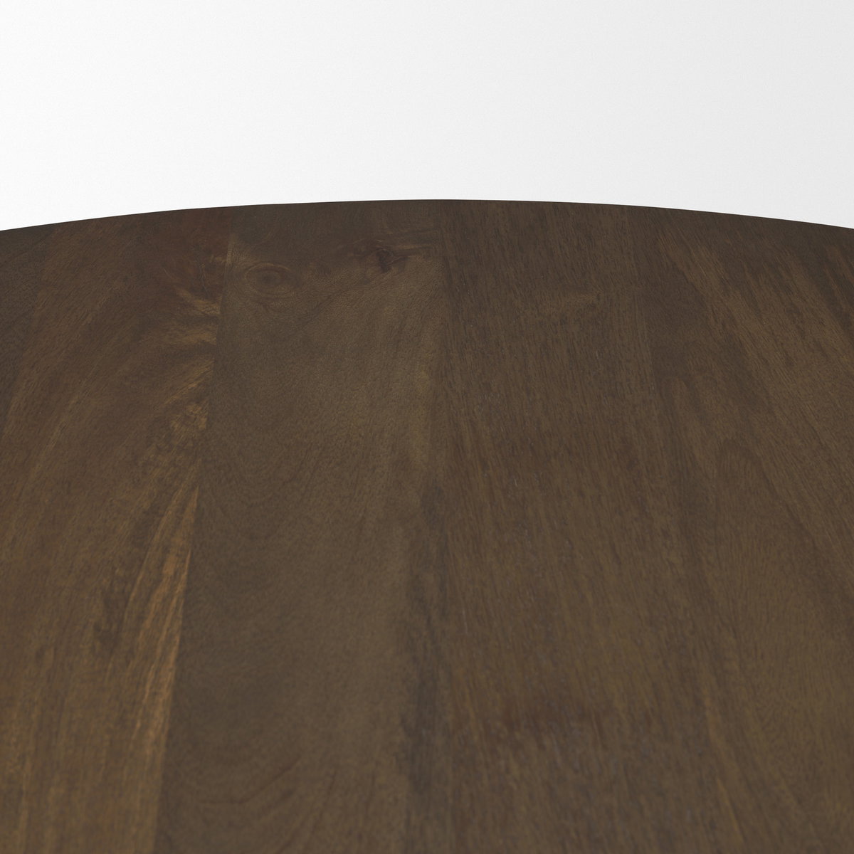 Jovani 48' Round Pedestal Dining Table | Modern | Dark Brown Wood | Seats 4, by Mercana, 48" length x 48" width x 30" height View 8