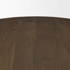 Jovani 48' Round Pedestal Dining Table | Modern | Dark Brown Wood | Seats 4, by Mercana, 48" length x 48" width x 30" height thumbnail 8