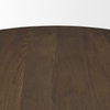 Jovani 48' Round Pedestal Dining Table | Modern | Dark Brown Wood | Seats 4, by Mercana, 48" length x 48" width x 30" height thumbnail 8