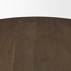 Jovani 48' Solid Dark Brown Mango Wood Round Dining Table, by Mercana, 48" length x 48" width x 30" height thumbnail 8