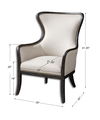 Sandy Wing Back Armchair thumbnail 2