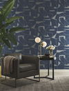 Abstract Geo Navy & Silver Wallpaper 2 Abstract Geo Navy & Silver Wallpaper thumbnail 2