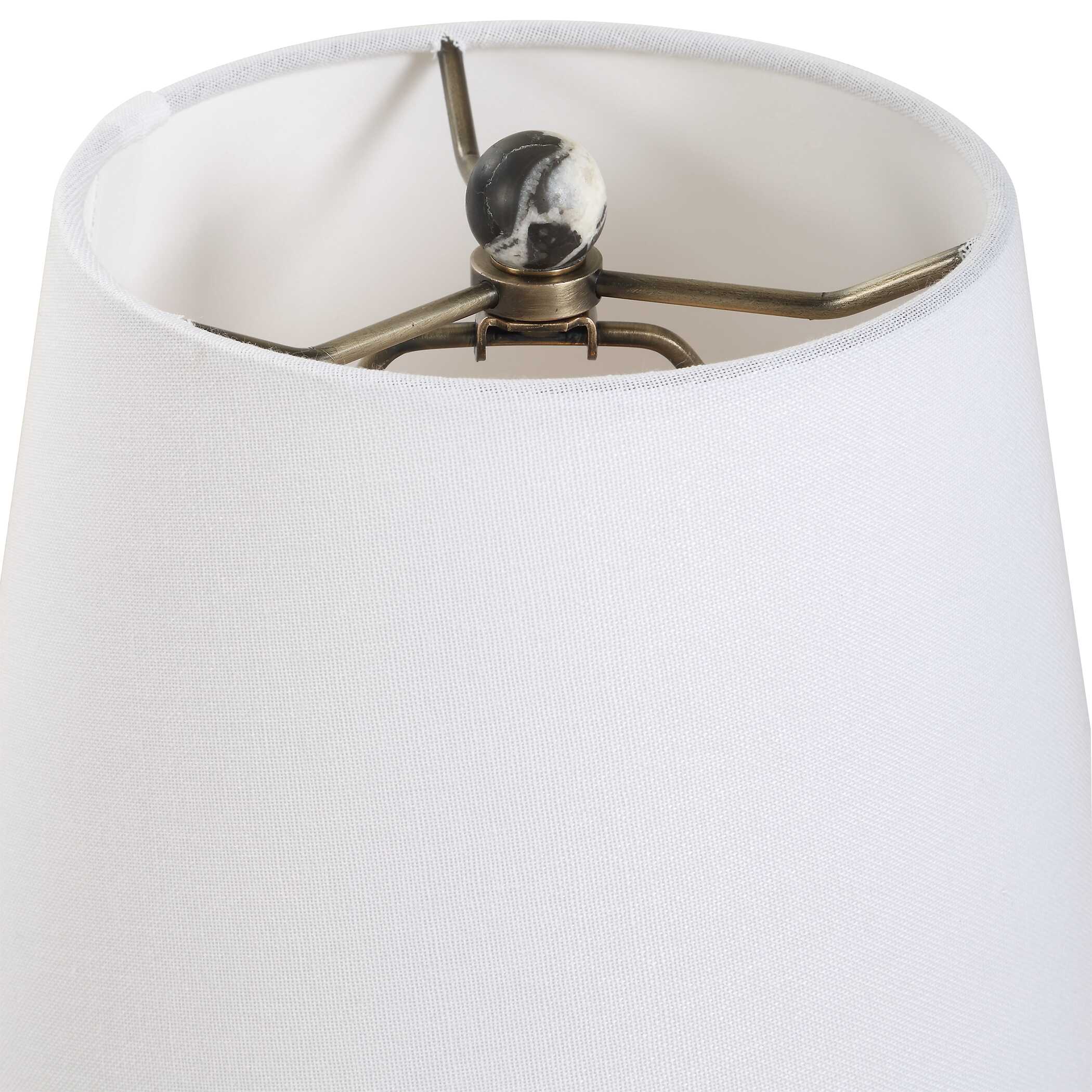 Marcela Panda Marble Buffet Lamp, by Uttermost, 11" width x 25.37" height x 11" depth View 8